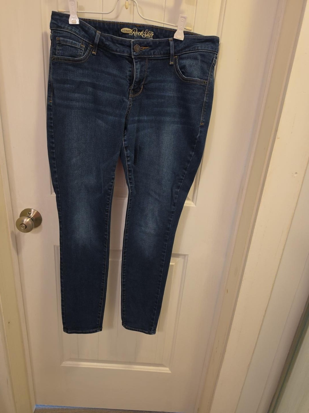 Old Navy Rockstar Dark Wash Skinny Jeans Size 14 Regular